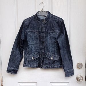 CHICO'S Denim Blue Women's Jacket SZ 0
